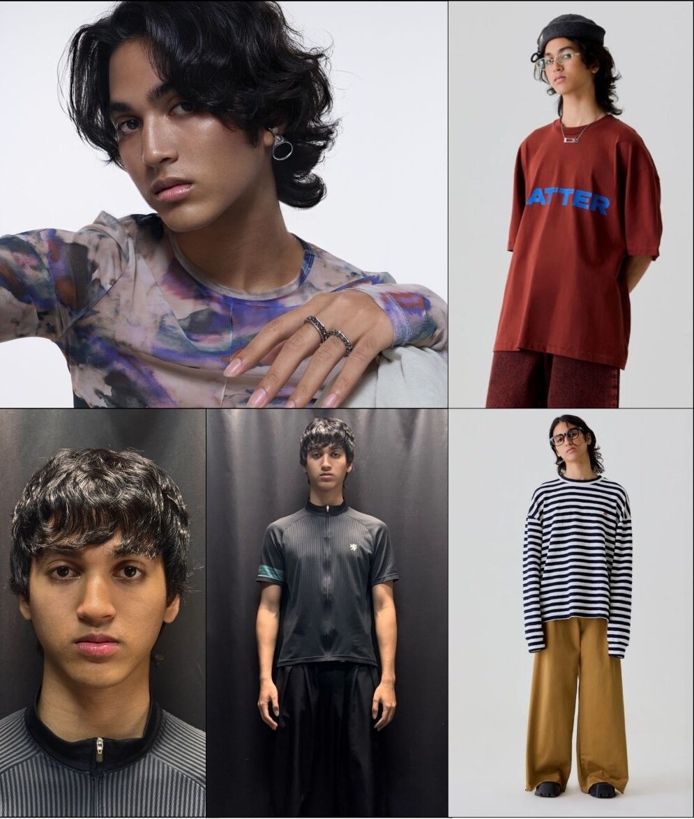 HANEEZ model comp card — image 1